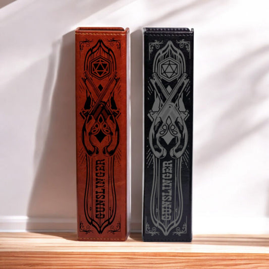 Gunslinger Faux Leather Dice Vault